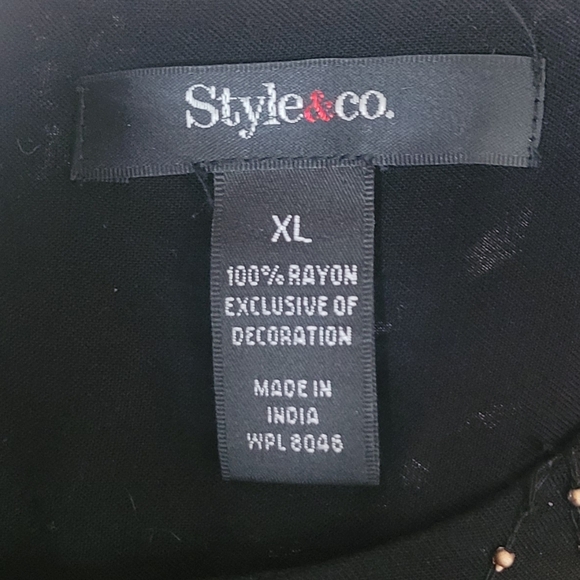 Style & Co Embroidered Blouse - Picture 8 of 8